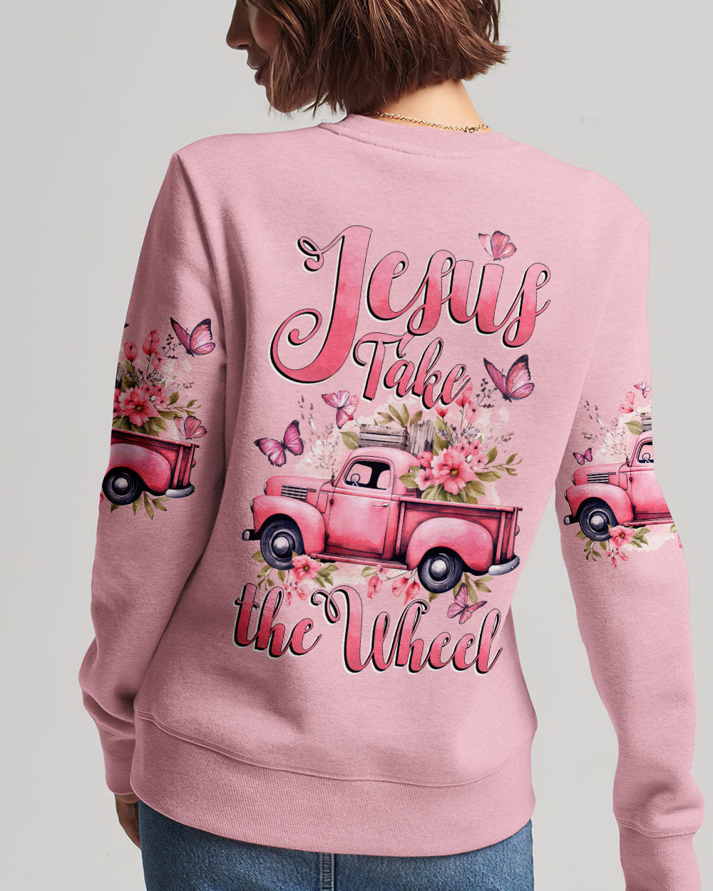 Jesus Take The Wheel Women's All Over Print Shirt - Tytd2111232