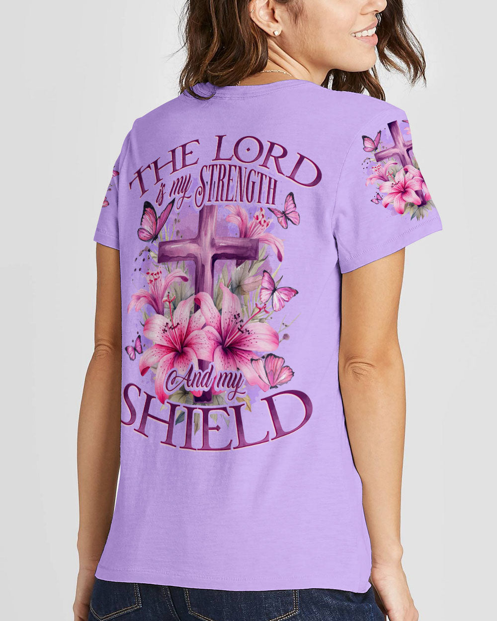 The Lord Is My Strength Women's All Over Print Shirt - Tytd2408231