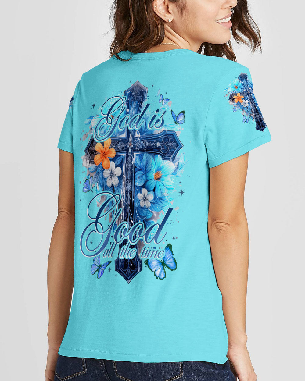 God Is Good All The Time Women's All Over Print Shirt - Tytd2809231