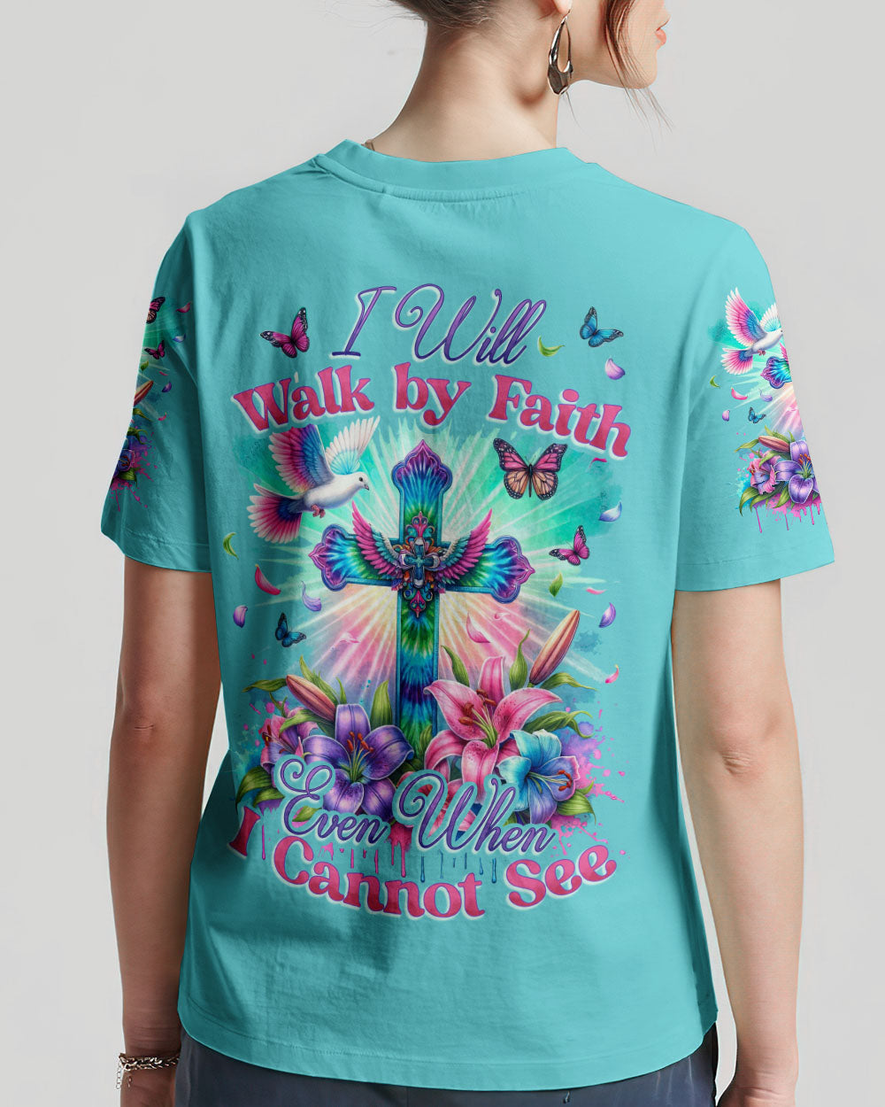 Walk by Faith Women's All Over Print Shirt - Tytd3011231