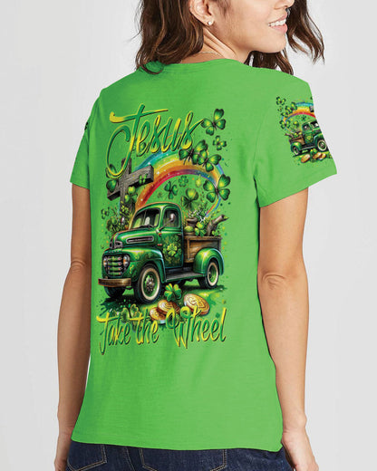 Jesus Take The Wheel Patrick's Day Women's All Over Print Shirt - Tytm0601241