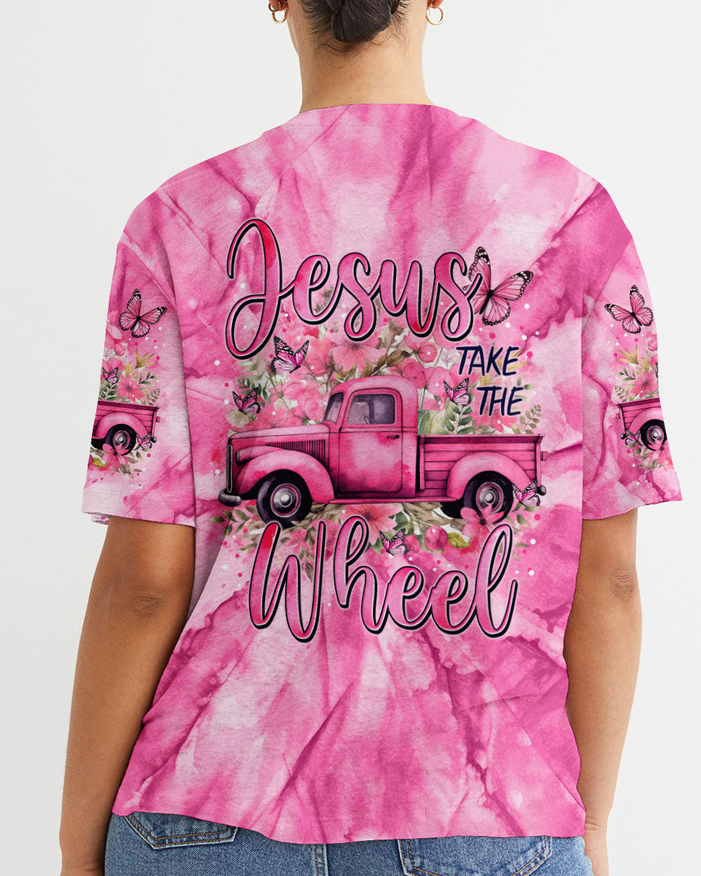 Jesus Take The Wheel Women's All Over Print Shirt - Tytm1212233