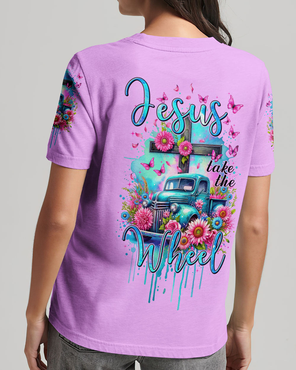 Jesus Take The Wheel Women's All Over Print Shirt - Tytm2111233