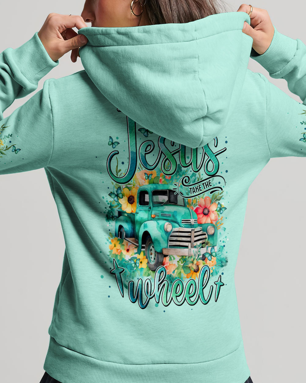 Jesus Take The Wheel Women's All Over Print Shirt - Tytm2311233