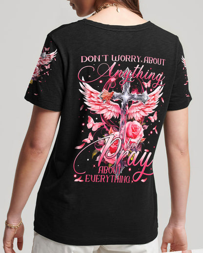 Pray About Everything Women's All Over Print Shirt - Tytm2809233