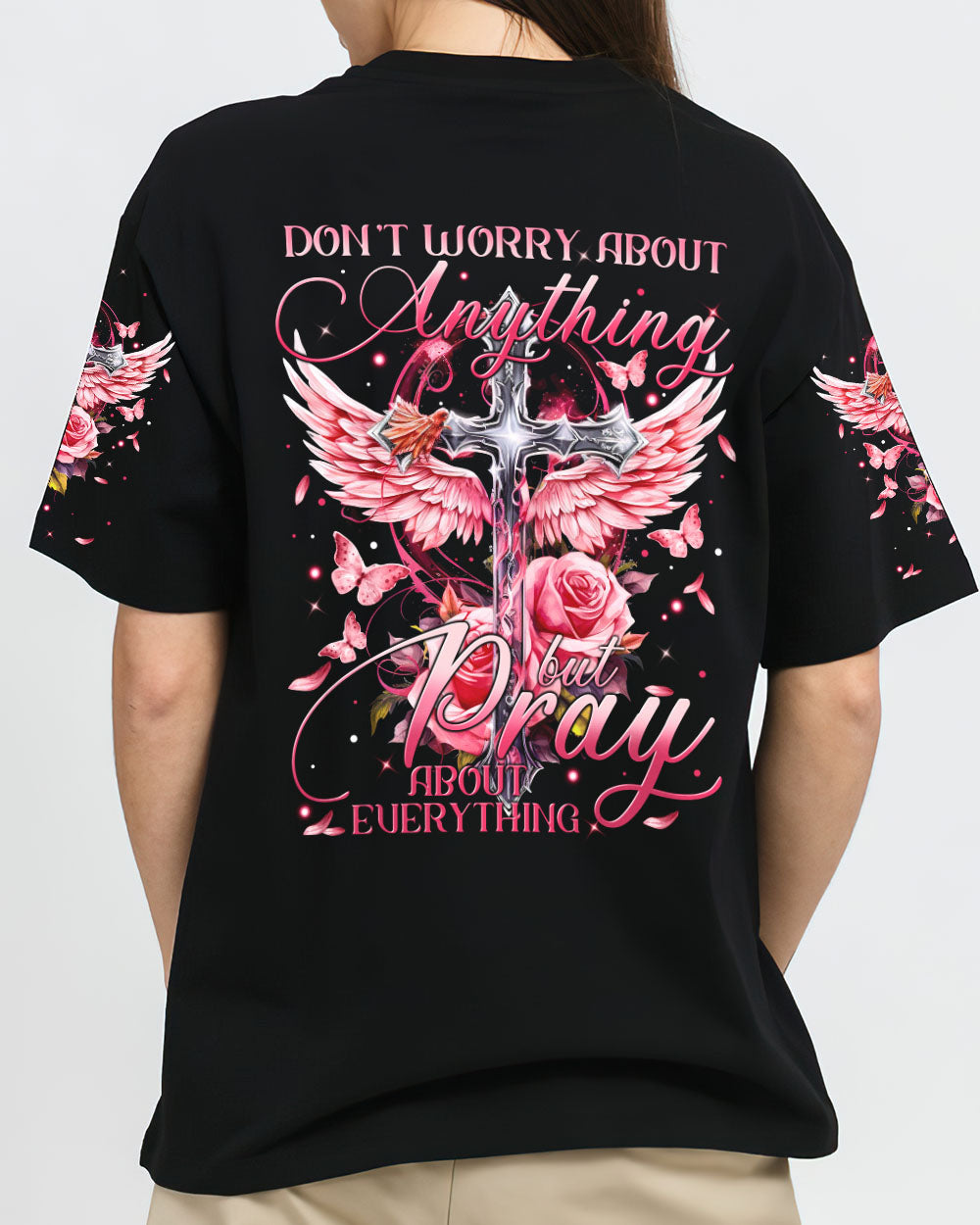 Pray About Everything Women's All Over Print Shirt - Tytm2809233