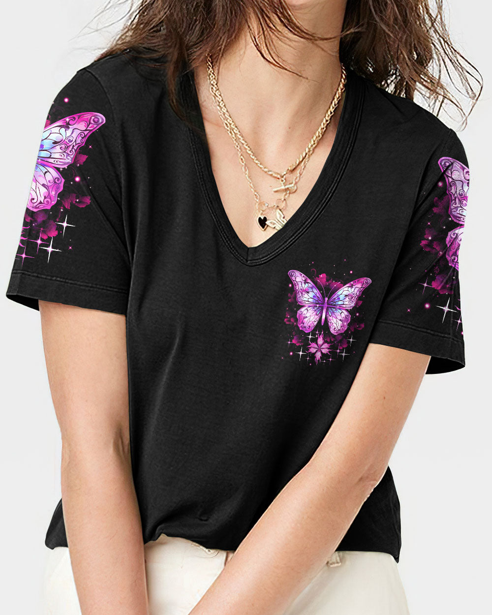 The Lord Will Fight For You Butterfly Women's All Over Print Shirt - Tytm2909233