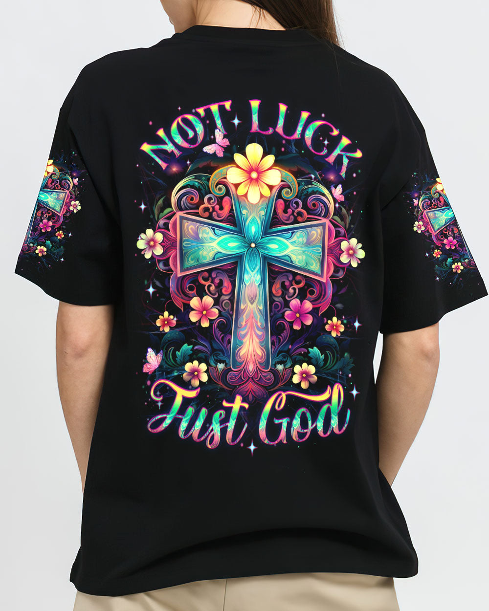 Not Luck Just God Women's All Over Print Shirt - Yhdu0410231