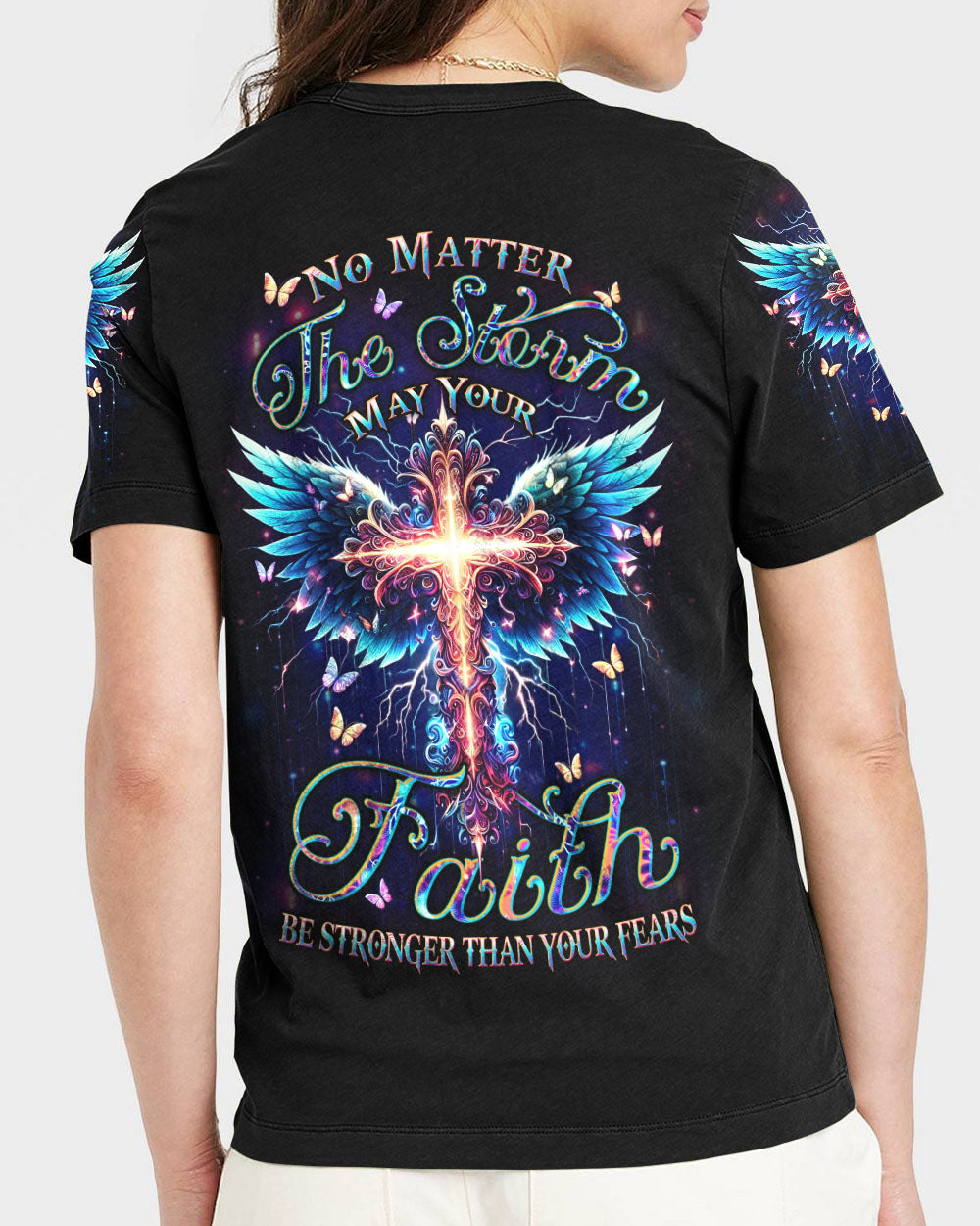 No Matter The Storm Women's All Over Print Shirt - Yhdu1312233