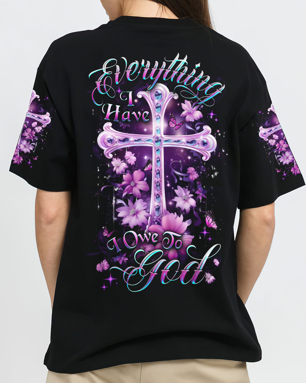 Everything I Have I Owe To God Women's All Over Print Shirt - Yhdu1808232