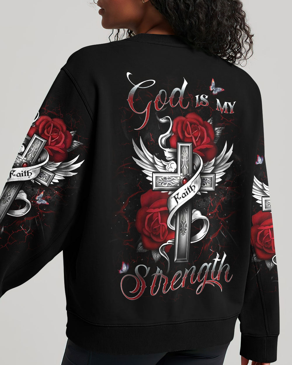 God Is My Strength Women's All Over Print Shirt - Yhdu2009232