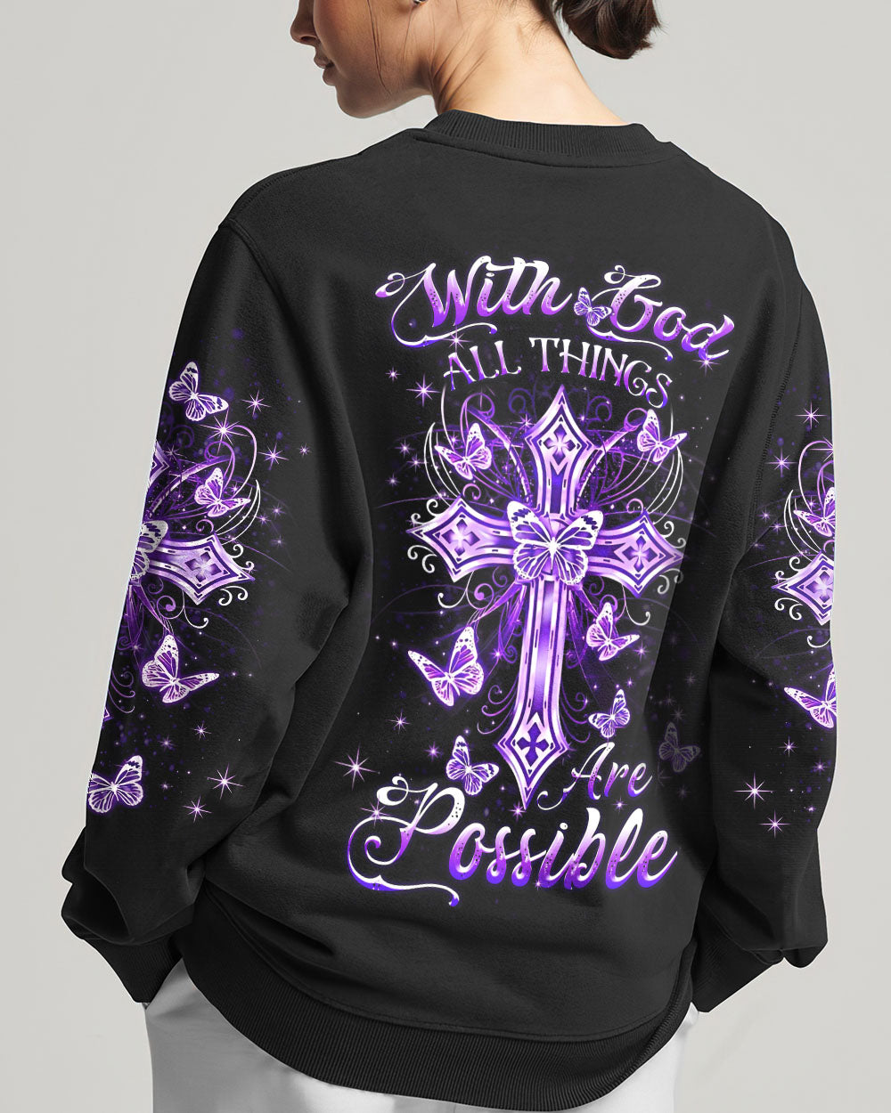 With God All Things Are Possible Women's All Over Print Shirt - Yhdu2109233