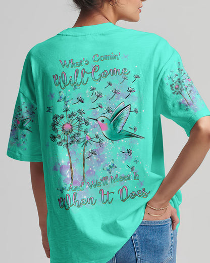 What Comin' Will Come And We'll Meet It Women's All Over Print Shirt - Yhdu709233