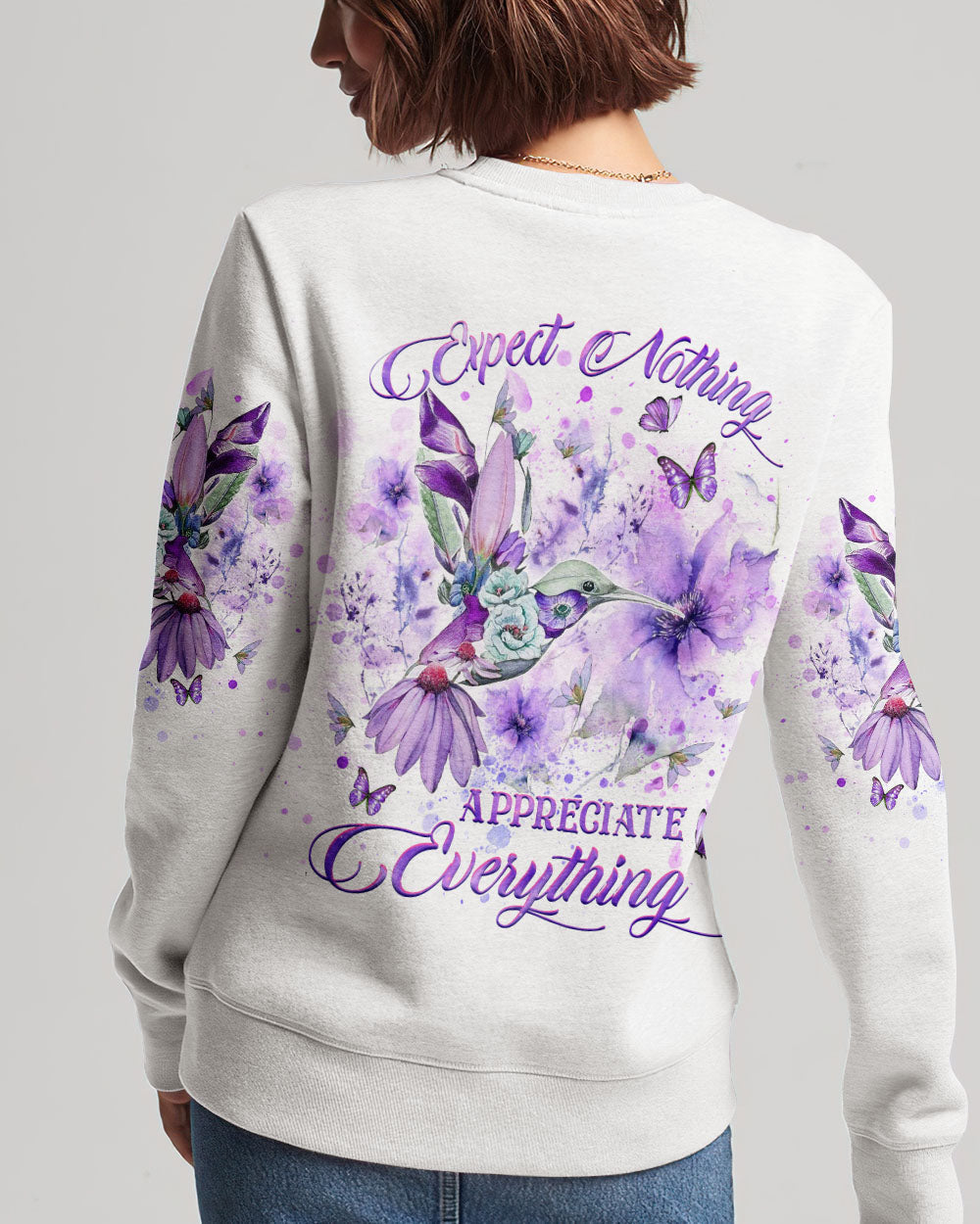 Expect Nothing Appreciate Everything Women's All Over Print Shirt - Yhhg0308235