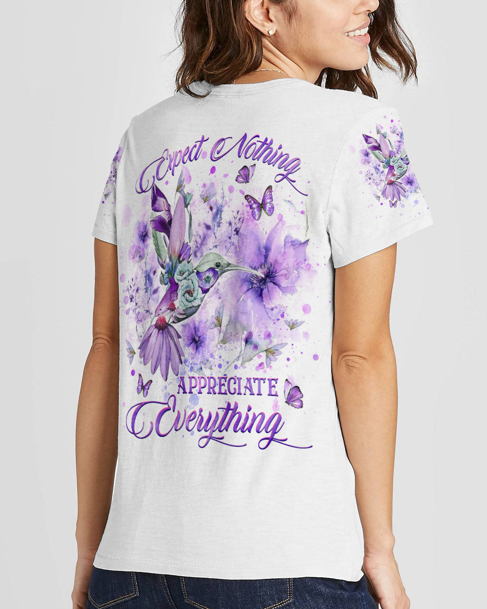 Expect Nothing Appreciate Everything Women's All Over Print Shirt - Yhhg0308235