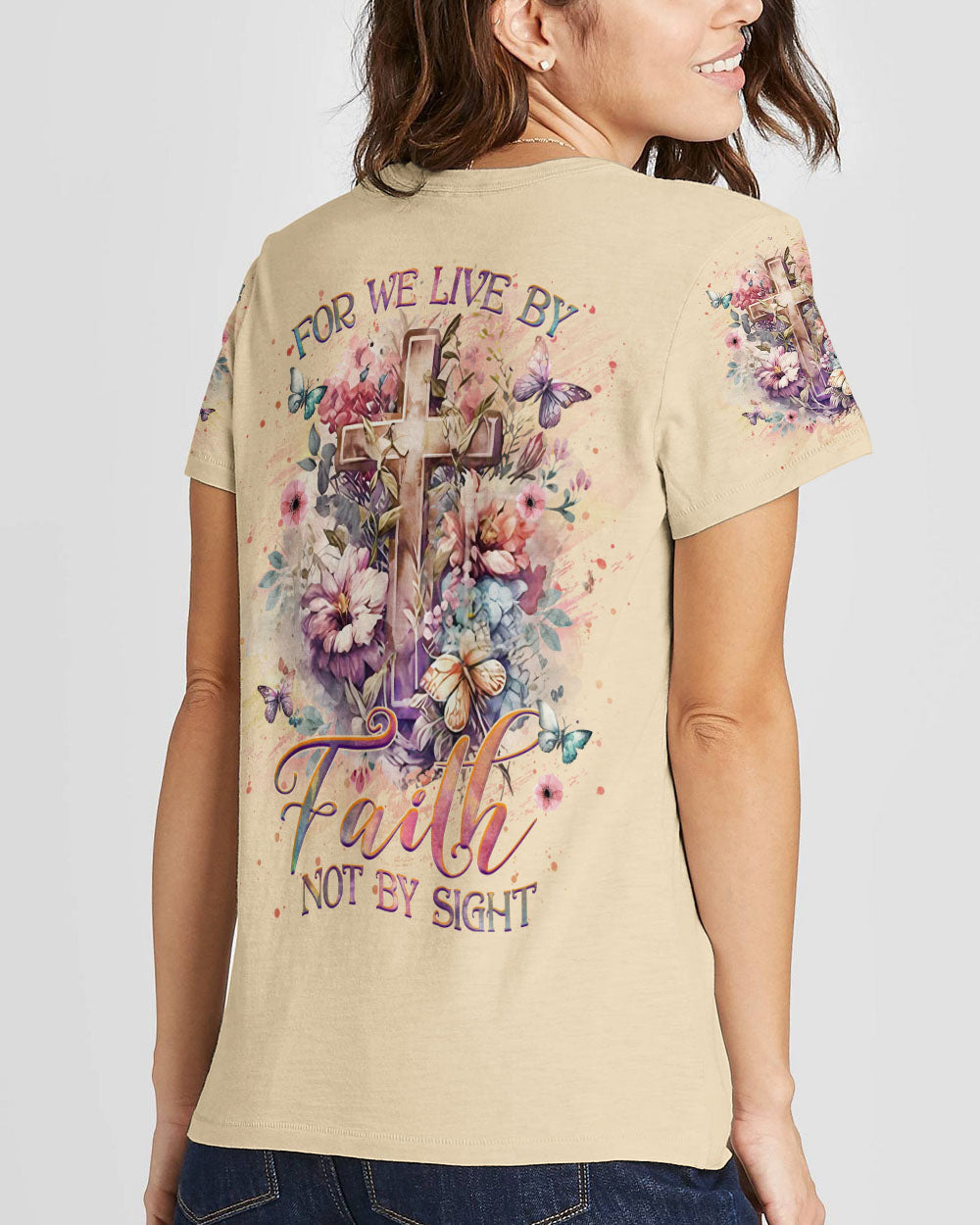 For We Live By Faith Not By Sight Women's All Over Print Shirt - Yhhg0609232