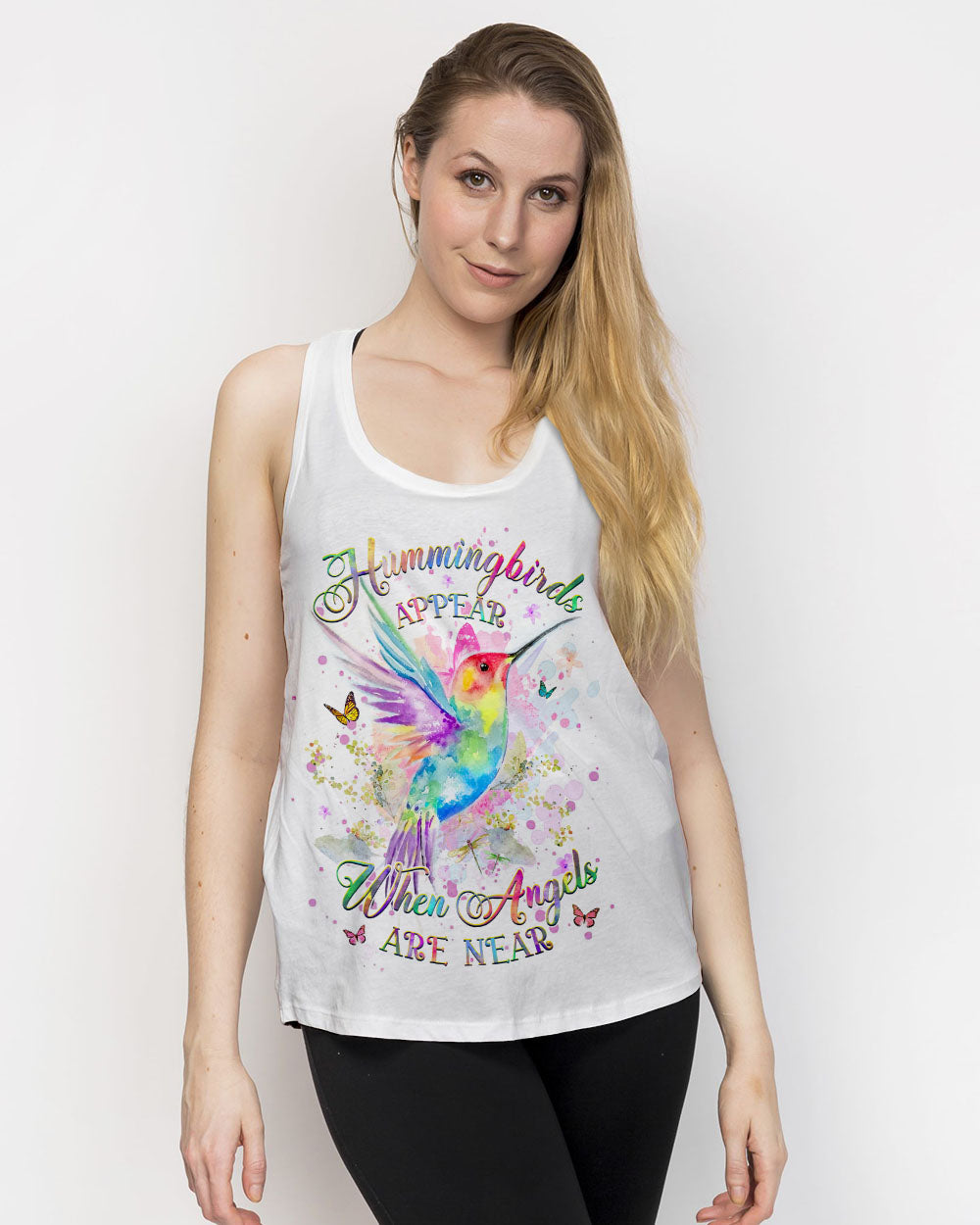 Hummingbirds Appear When Angels Are Near Women's All Over Print Shirt - Yhhg1110231