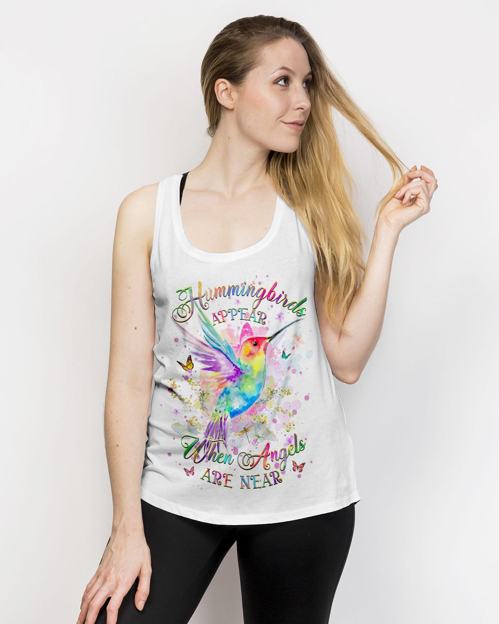 Hummingbirds Appear When Angels Are Near Women's All Over Print Shirt - Yhhg1110231