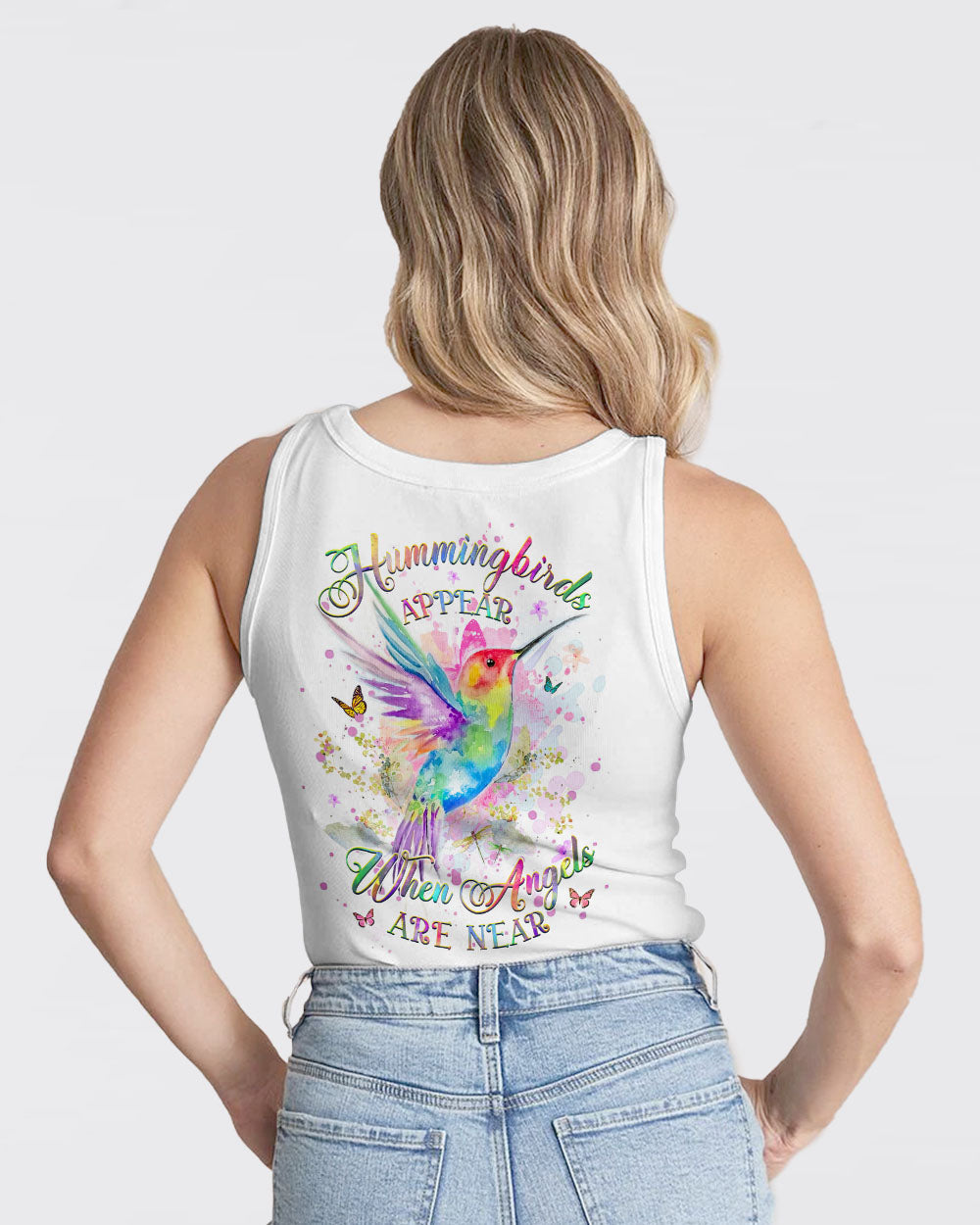 Hummingbirds Appear When Angels Are Near Women's All Over Print Shirt - Yhhg1110231