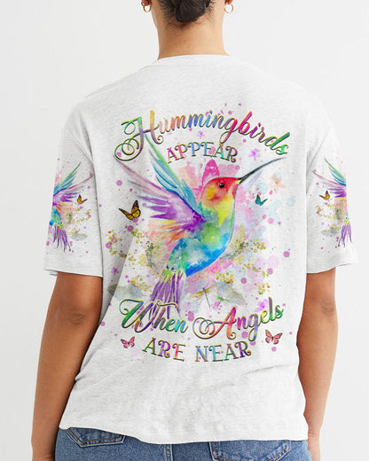 Hummingbirds Appear When Angels Are Near Women's All Over Print Shirt - Yhhg1110231