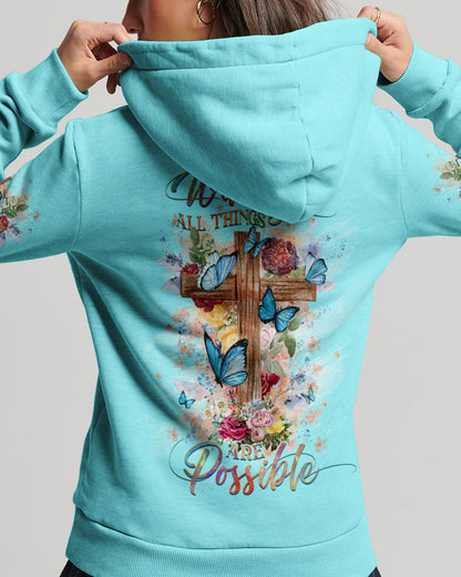 With God All Things Are Possible Women's All Over Print Shirt - Yhhg1708232