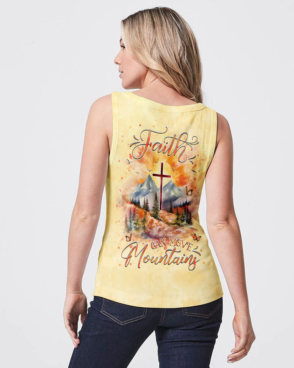 Faith Can Move Mountains Women's All Over Print Shirt - Yhhg2508233