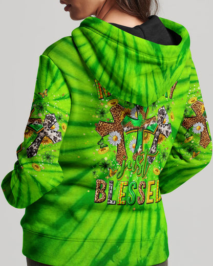 Not Lucky Just Blessed St Patrick's Day Women's All Over Print Shirt - Yhhn2501243