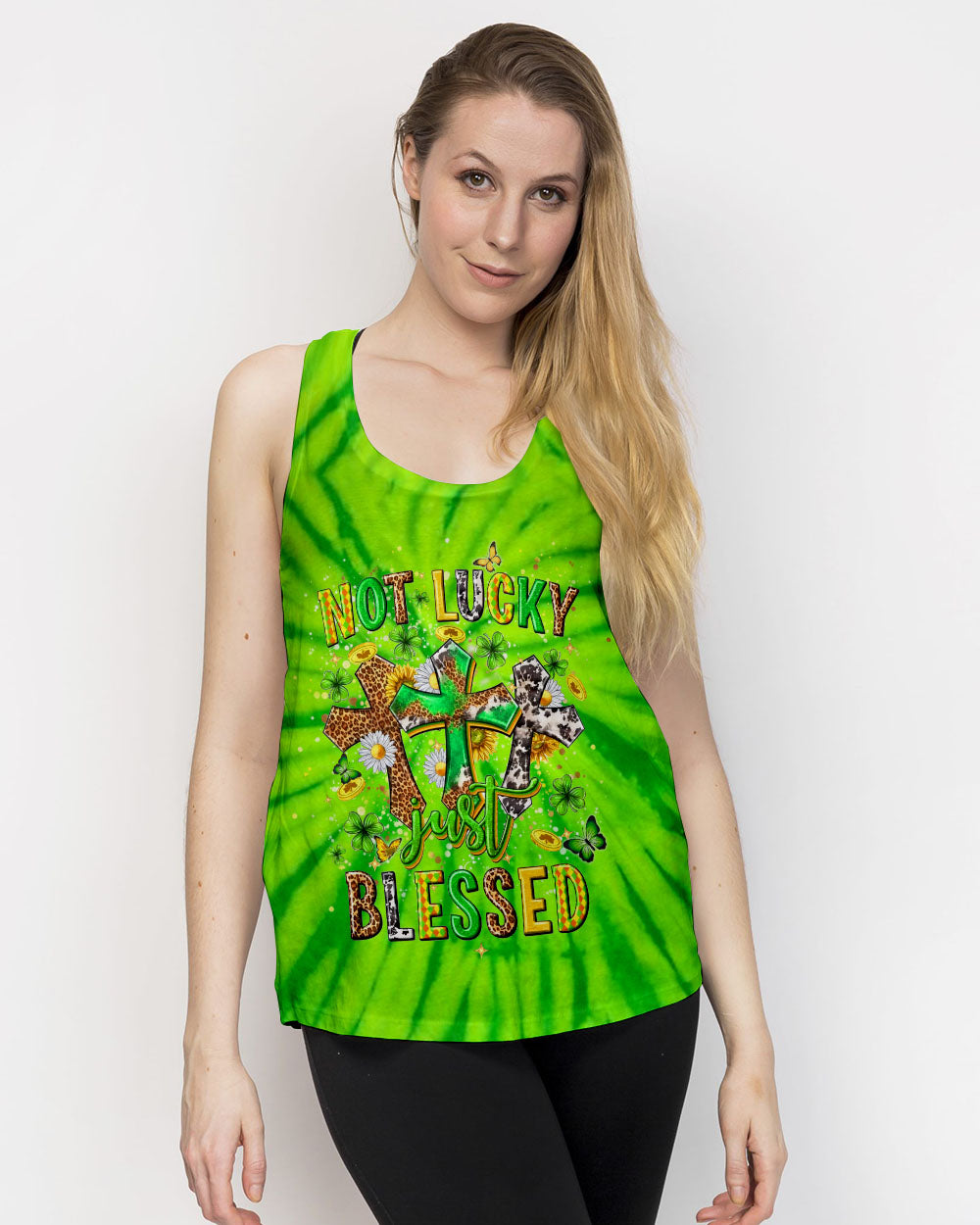 Not Lucky Just Blessed St Patrick's Day Women's All Over Print Shirt - Yhhn2501243