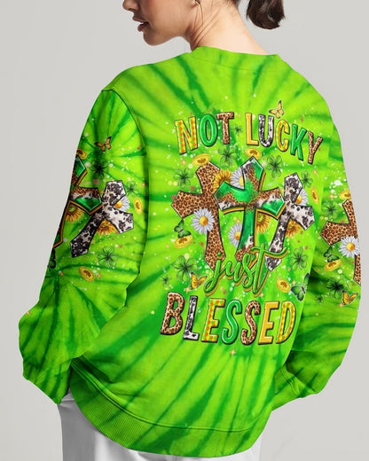 Not Lucky Just Blessed St Patrick's Day Women's All Over Print Shirt - Yhhn2501243