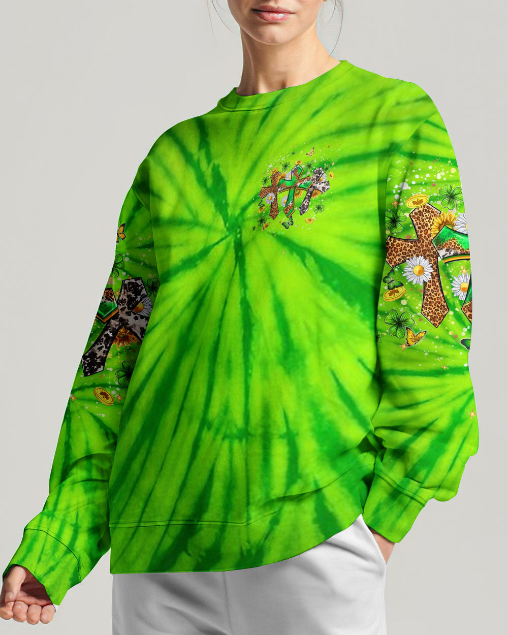 Not Lucky Just Blessed St Patrick's Day Women's All Over Print Shirt - Yhhn2501243