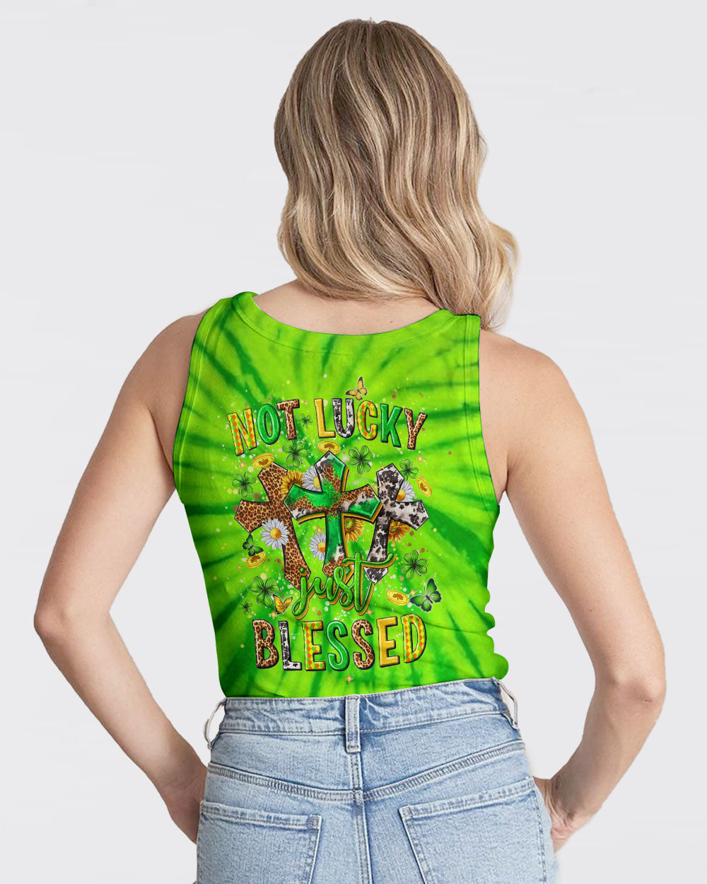 Not Lucky Just Blessed St Patrick's Day Women's All Over Print Shirt - Yhhn2501243