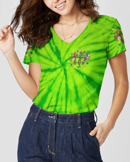 Not Lucky Just Blessed St Patrick's Day Women's All Over Print Shirt - Yhhn2501243