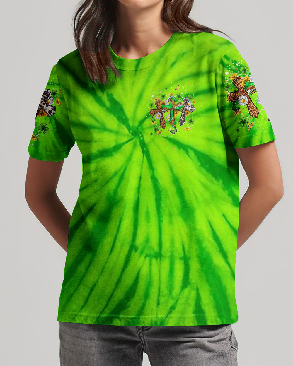 Not Lucky Just Blessed St Patrick's Day Women's All Over Print Shirt - Yhhn2501243