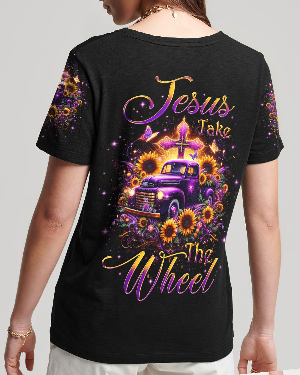 Jesus Take The Wheel Women's All Over Print Shirt - Yhkd1701241