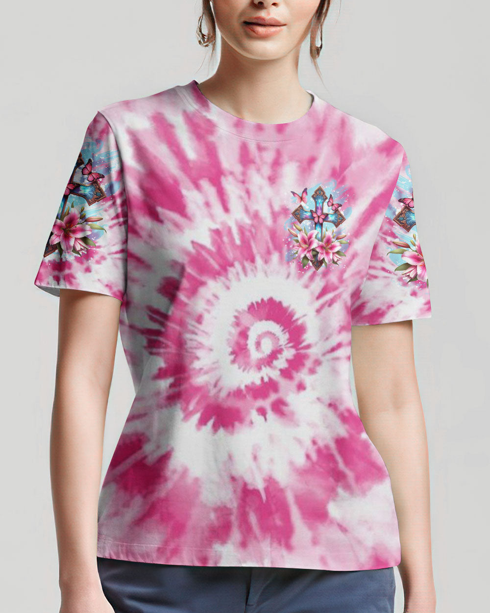 Lord Stood With Me Tie Dye Women's All Over Print Shirt - Yhkd1801242