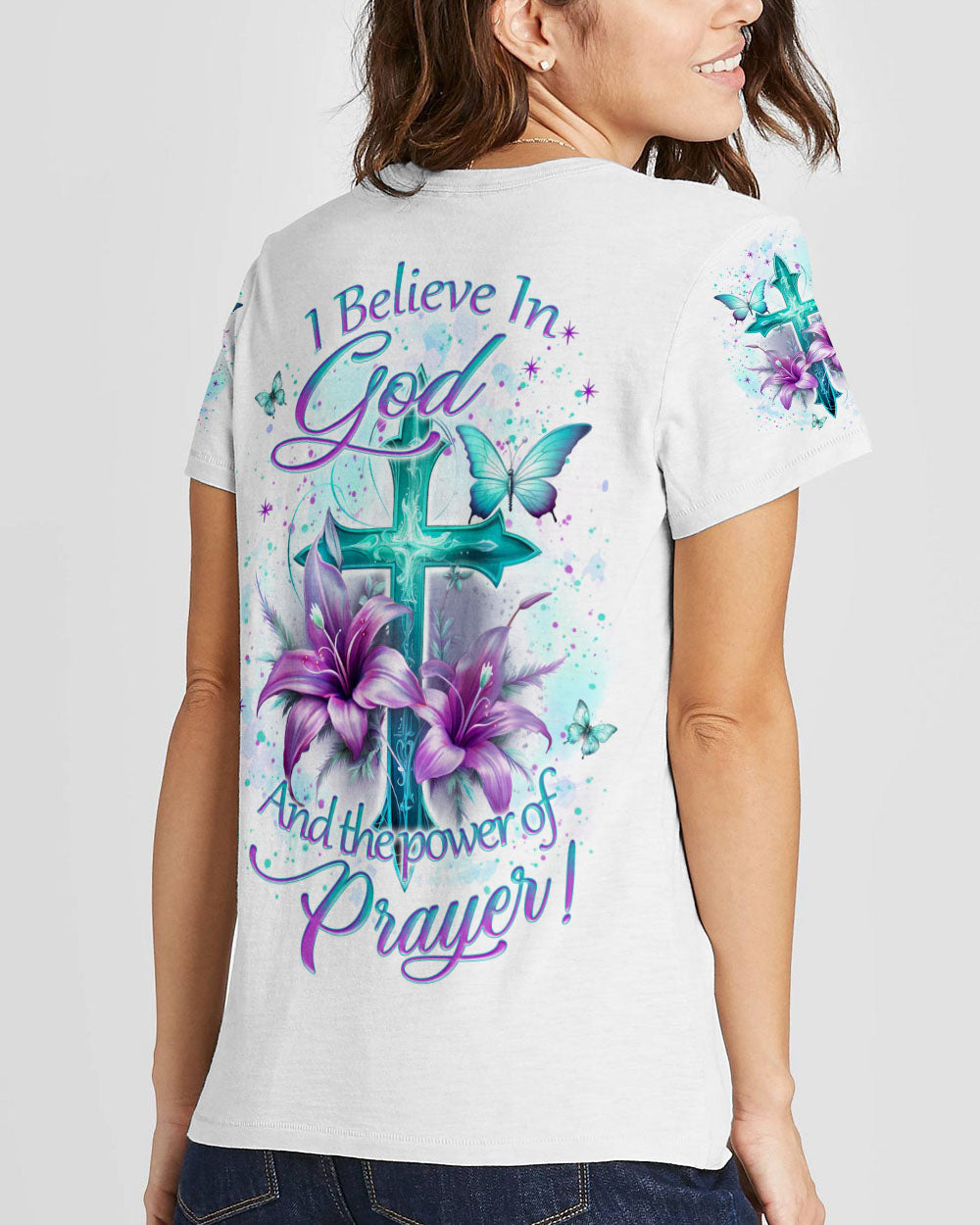 I Believe In God Women's All Over Print Shirt - Yhkd2512232