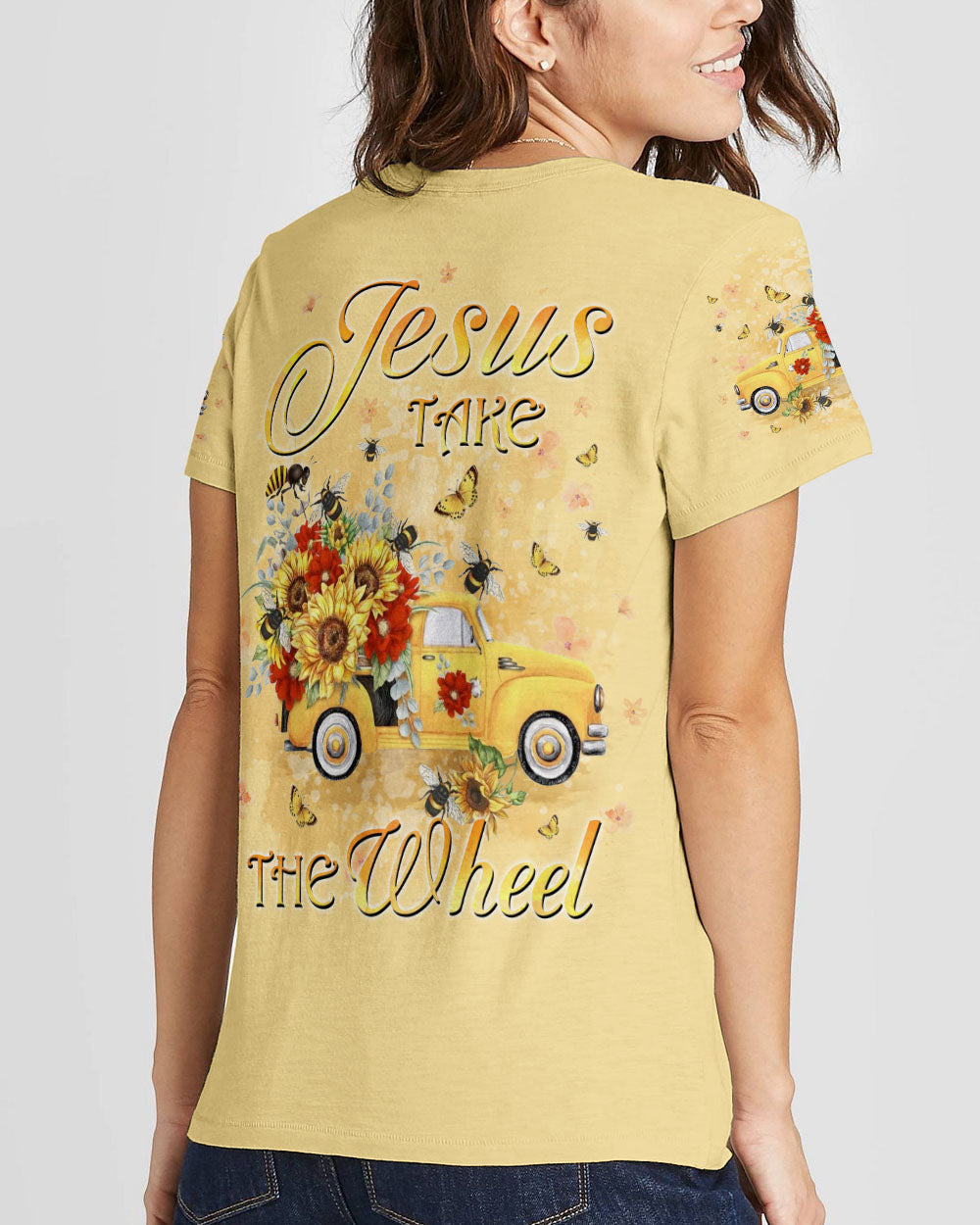 Jesus Take The Wheel Women's All Over Print Shirt - Yhkd2702244