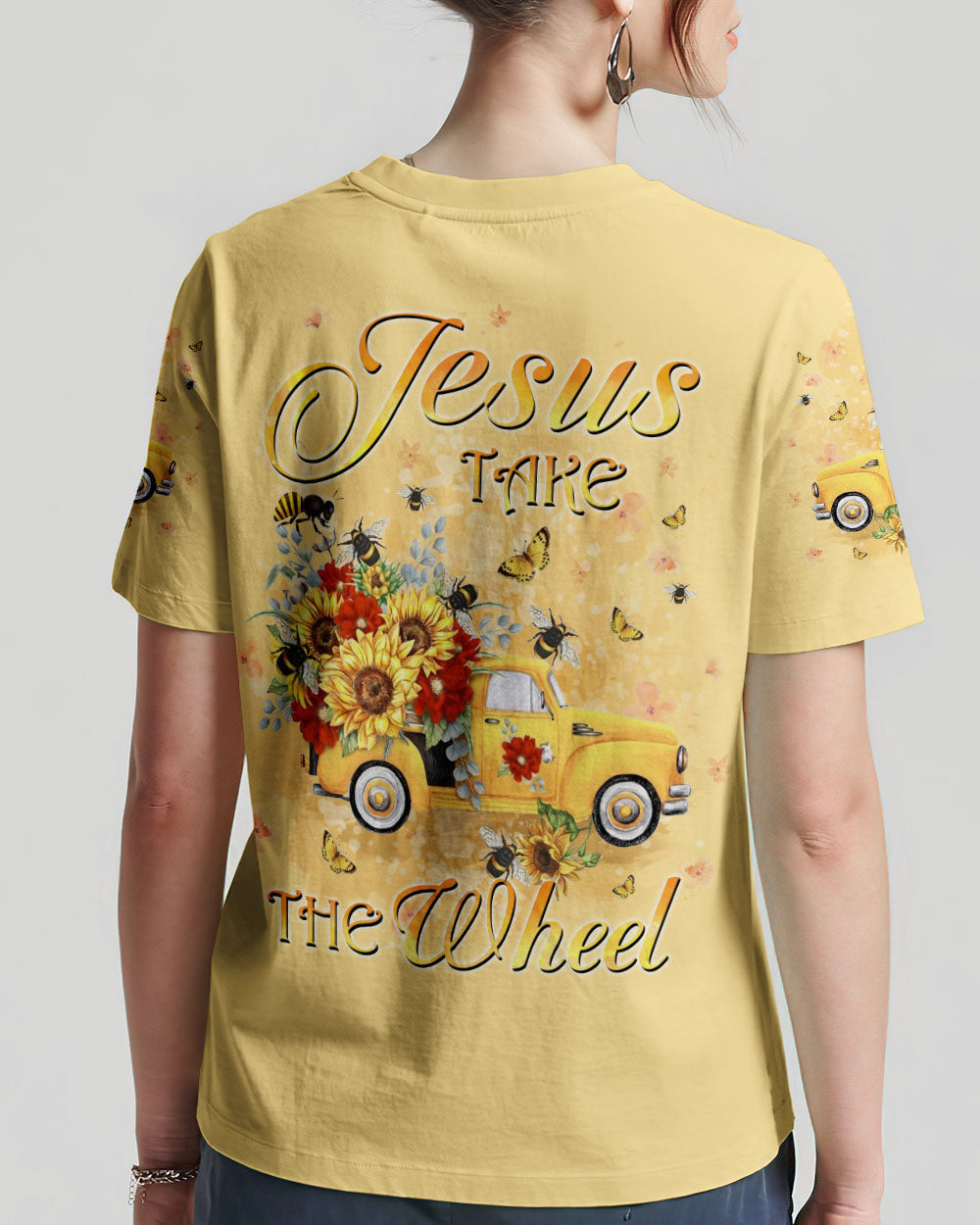 Jesus Take The Wheel Women's All Over Print Shirt - Yhkd2702244