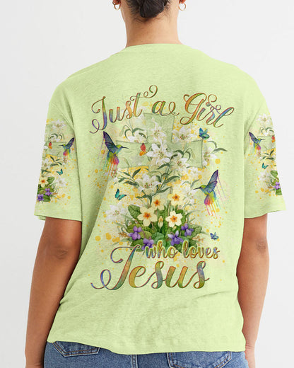 Just A Girl Who Loves Jesus Women's All Over Print Shirt - Yhlh15092302