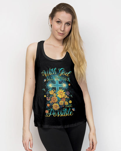 With God All Things Are Possible Women's All Over Print Shirt - Yhlh2809233