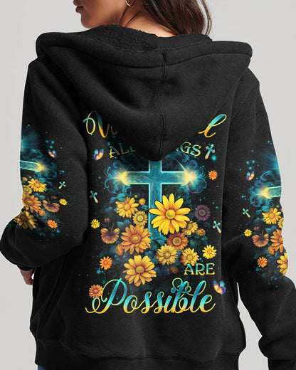 With God All Things Are Possible Women's All Over Print Shirt - Yhlh2809233