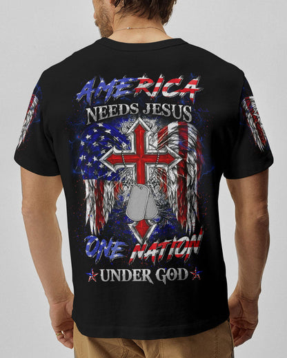 America Needs Jesus Men's All Over Print Shirt - Yhln0308232