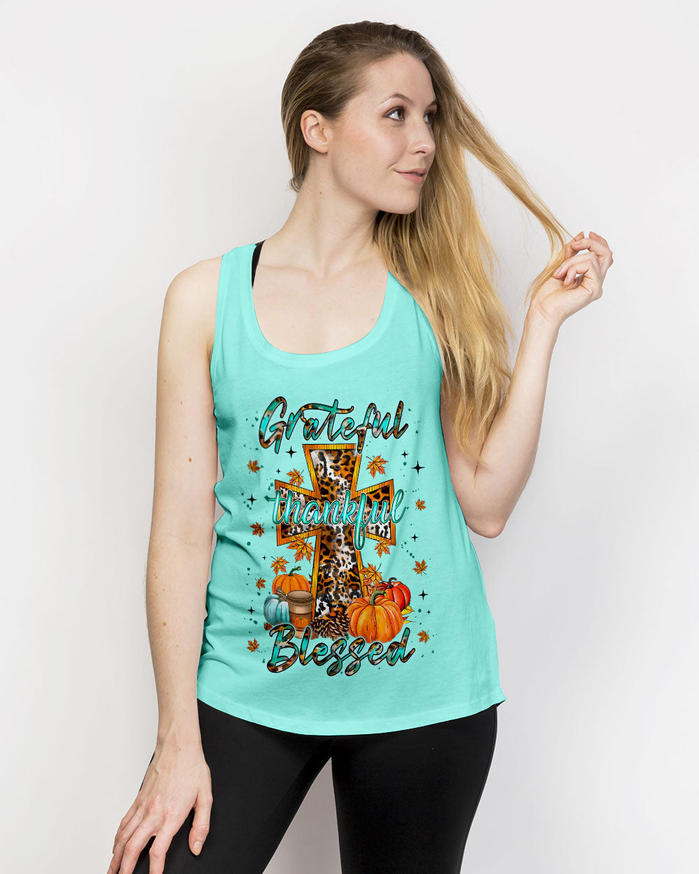 Grateful Thankful Blessed Women's All Over Print Shirt - Yhln1008231