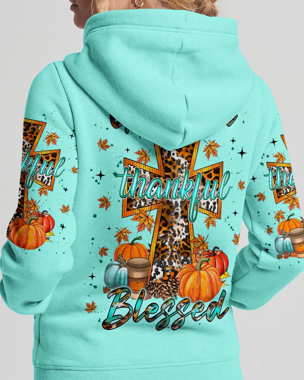 Grateful Thankful Blessed Women's All Over Print Shirt - Yhln1008231