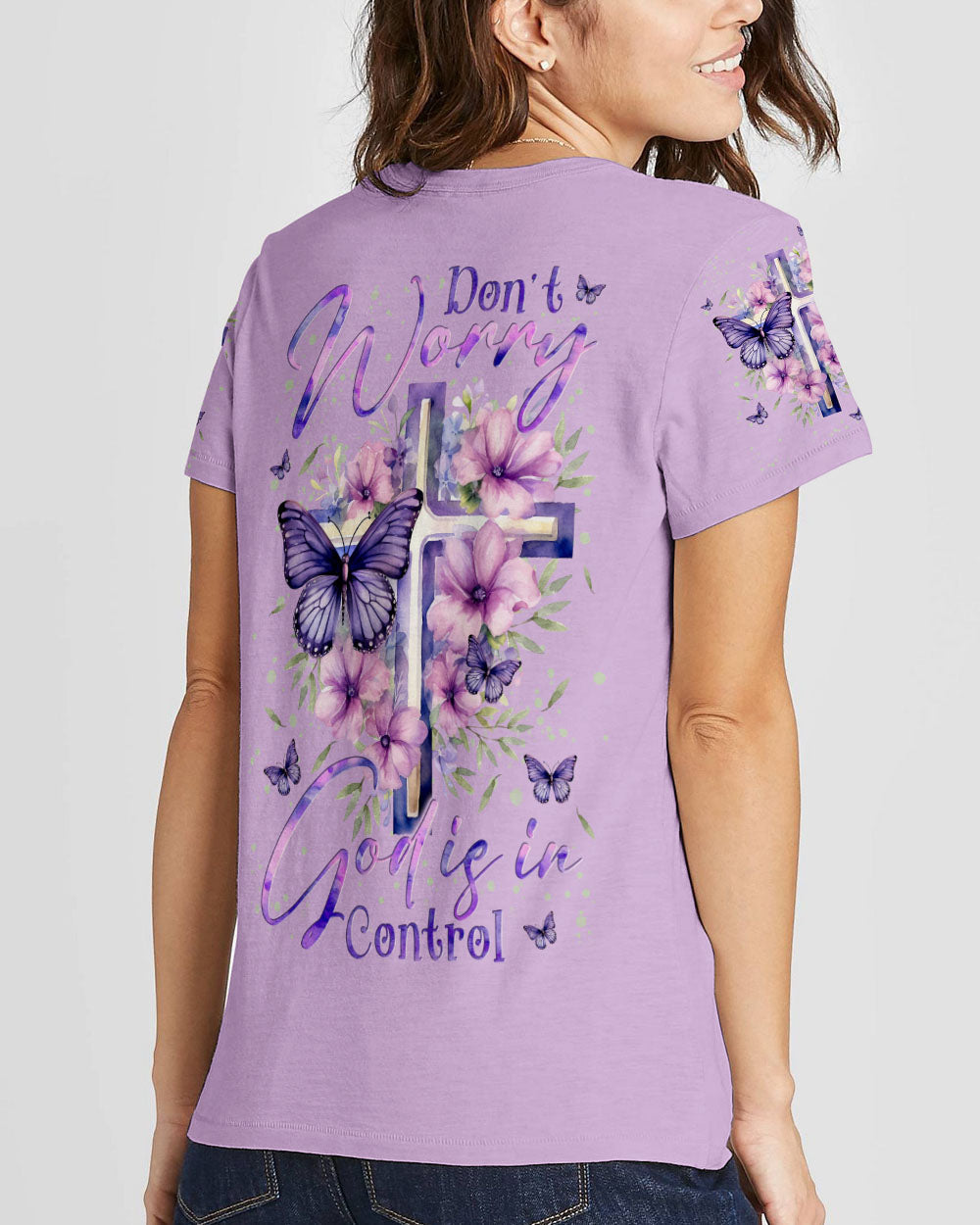 Don't Worry God Is In Control Women's All Over Print Shirt - Yhln1108234