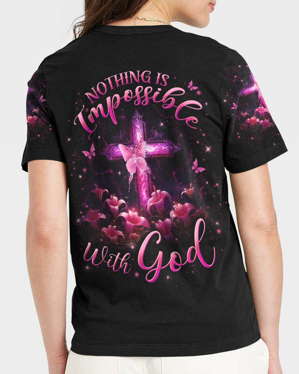 Nothing Is Impossible With God Women's All Over Print Shirt - Yhln1201242