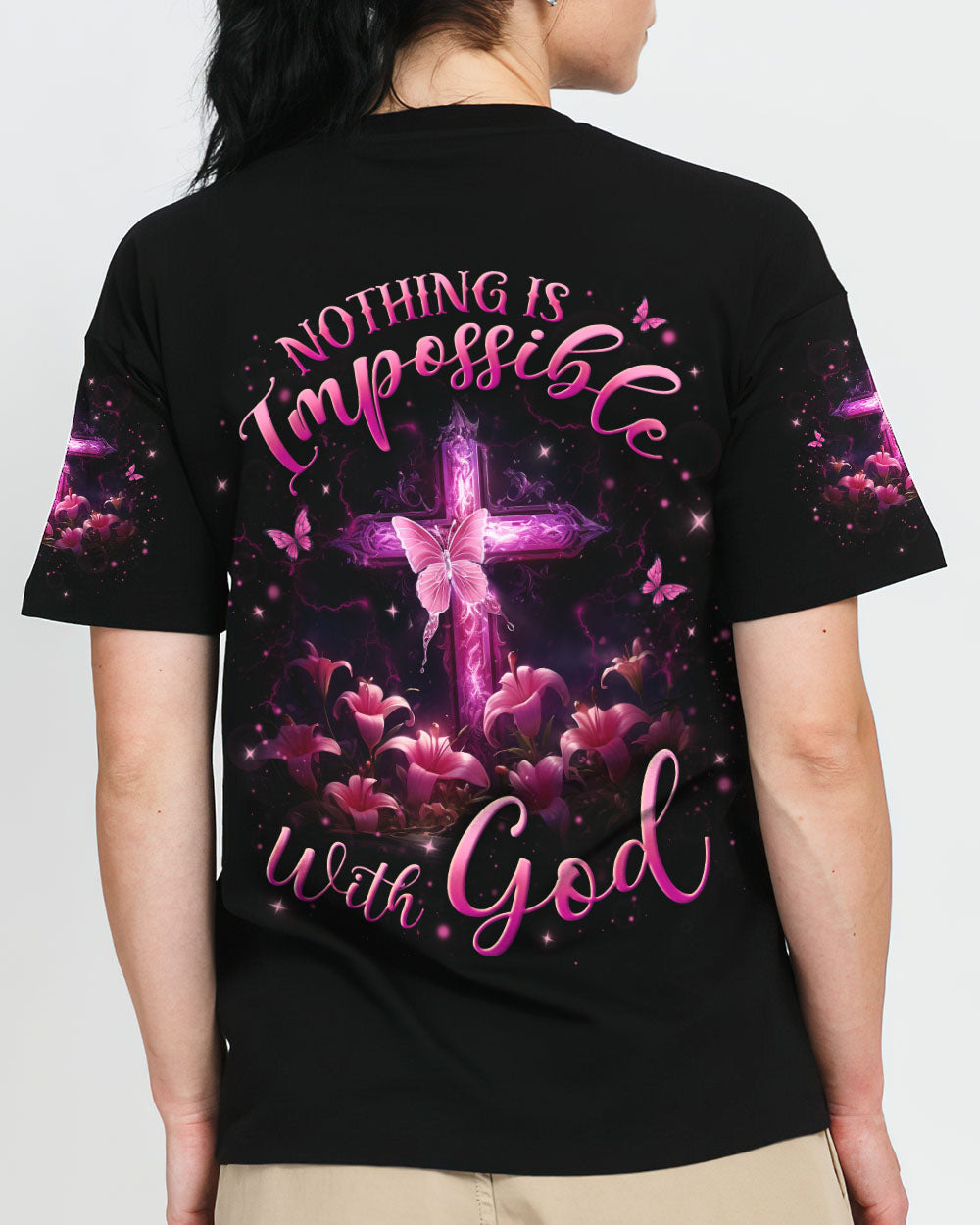 Nothing Is Impossible With God Women's All Over Print Shirt - Yhln1201242