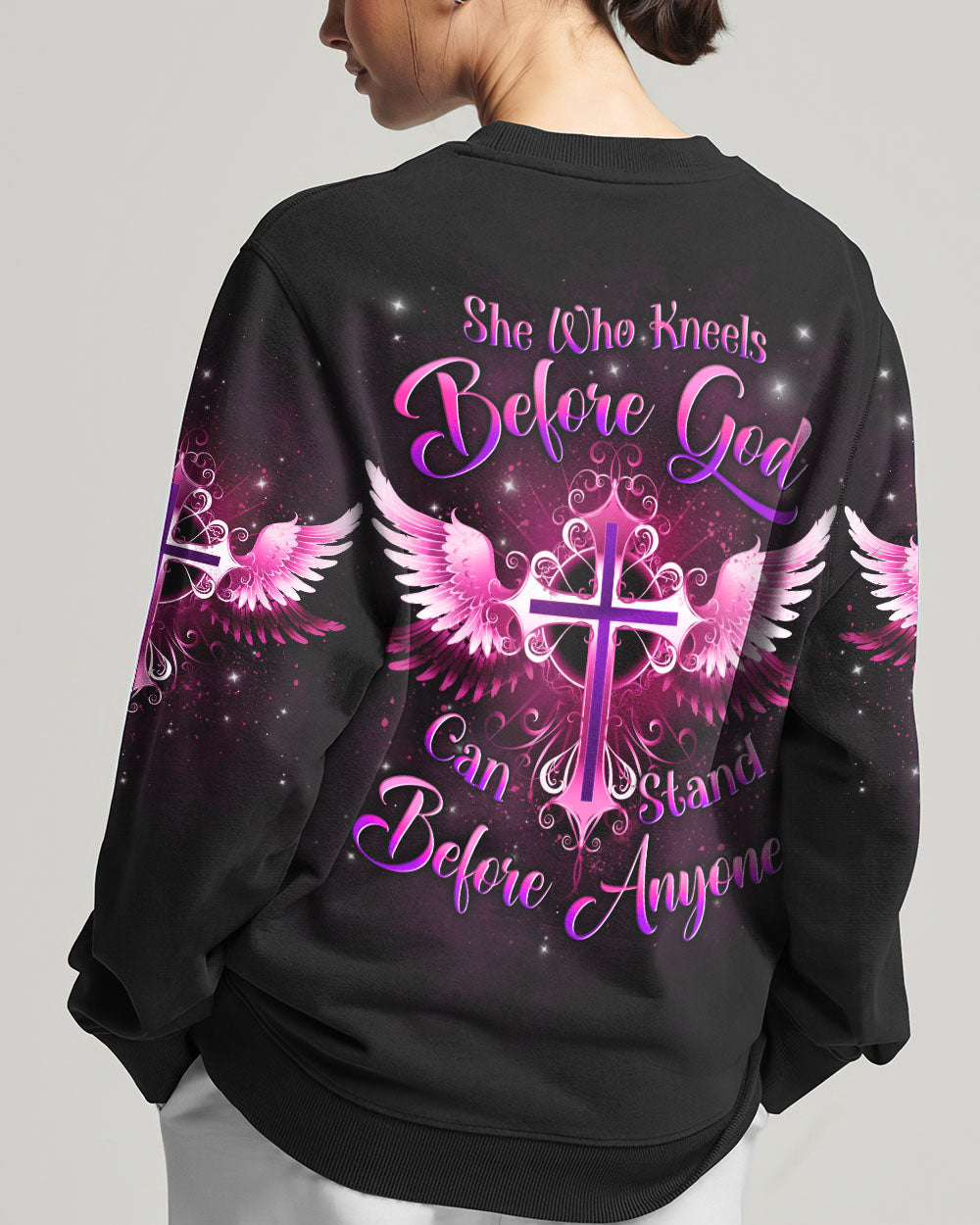 She Who Kneels Before God Women's All Over Print Shirt - Yhln2308232