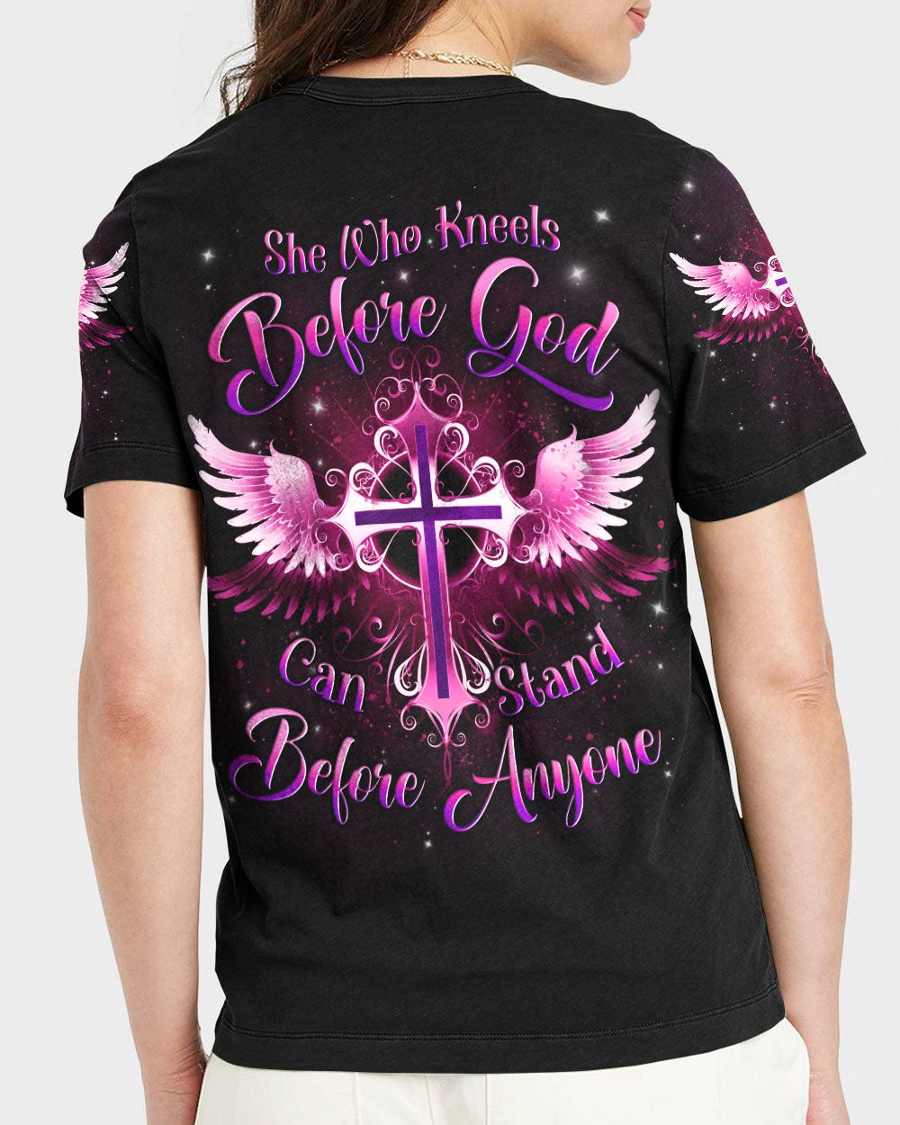 She Who Kneels Before God Women's All Over Print Shirt - Yhln2308232