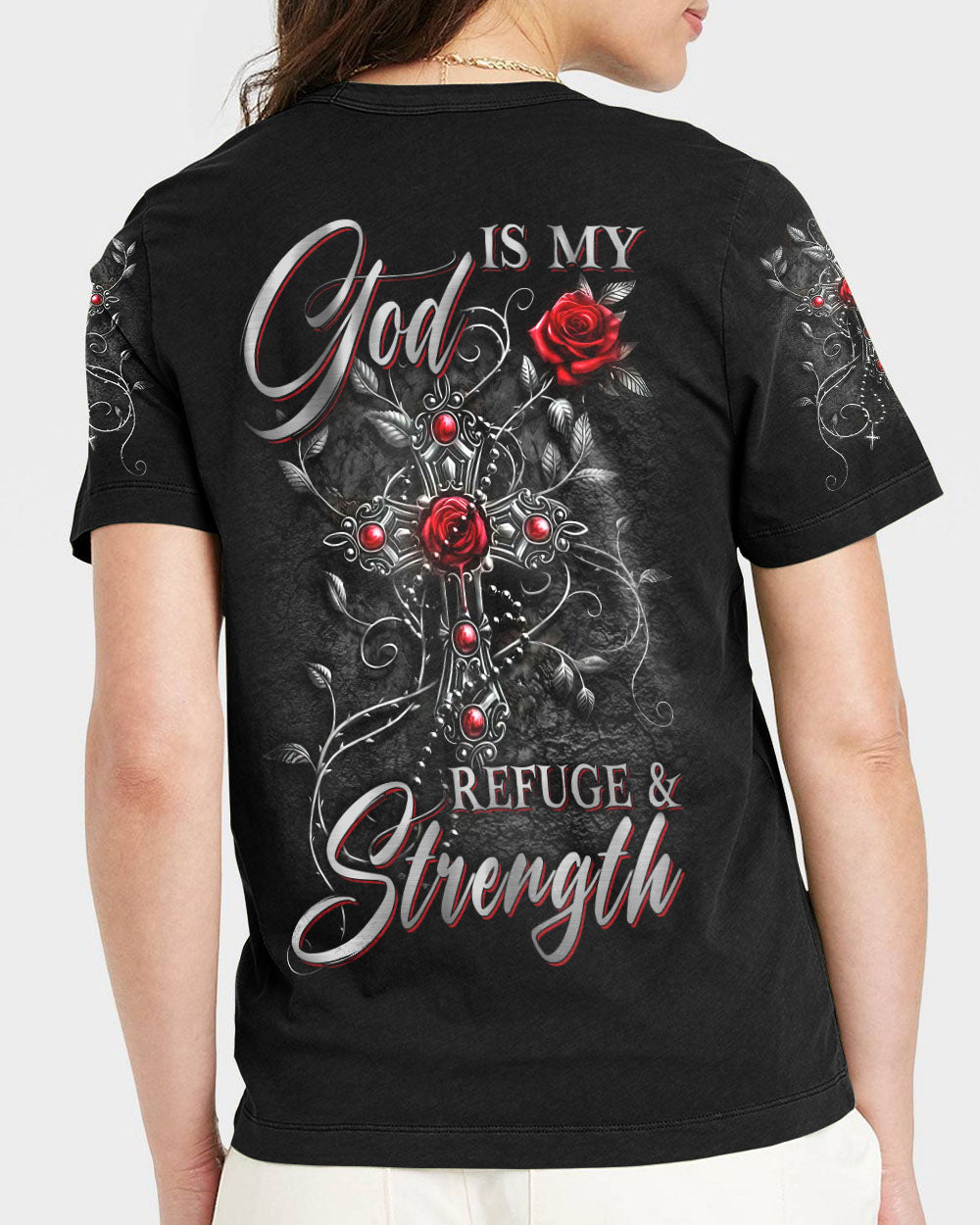 God Is My Refuge And Strength Women's All Over Print Shirt - Yhln2408232